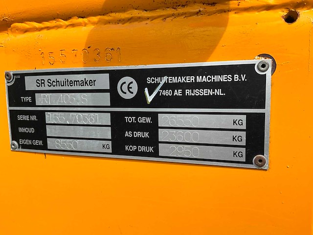 2007 schuitemaker rapide 155 opraapwagen - afbeelding 14 van  27