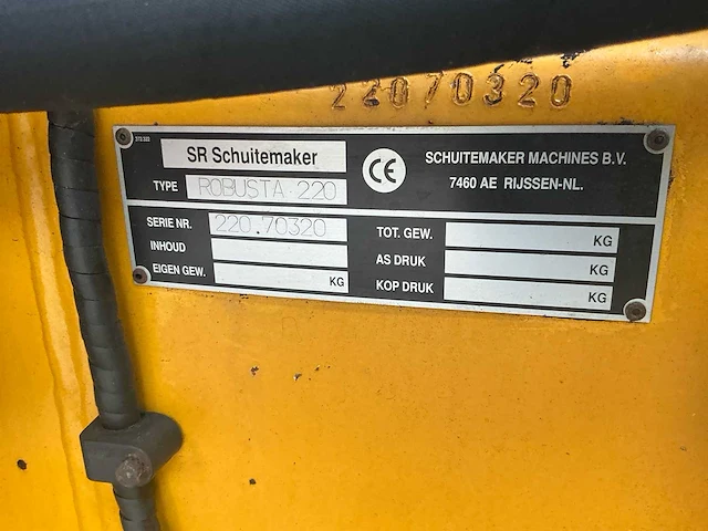 2007 schuitemaker robusta 220 mesttank - afbeelding 37 van  42