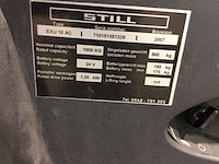 2007 still exu18ac elektrische palletwagen - afbeelding 6 van  6