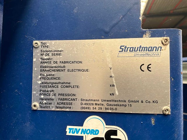 2007 strautmann pp1207 plus papierpers - afbeelding 7 van  7