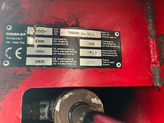 2007 timan as 245 shovel - afbeelding 43 van  43