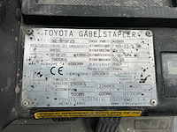2007 toyota 02-8fgf25 vorkheftruck - afbeelding 4 van  8