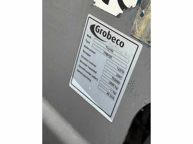 2007 toyota 7fbh25 vorkheftruck - afbeelding 4 van  17