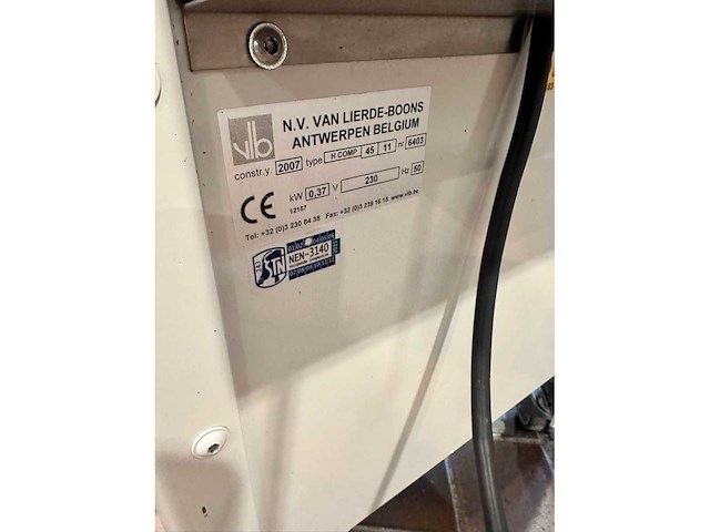 2007 van lierde-boons broodsnijmachine - afbeelding 2 van  5