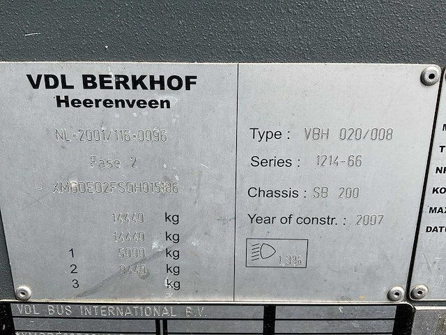 2007 vdl berkhof ambassador 200 stadsbus/praktijkruimte - afbeelding 32 van  40