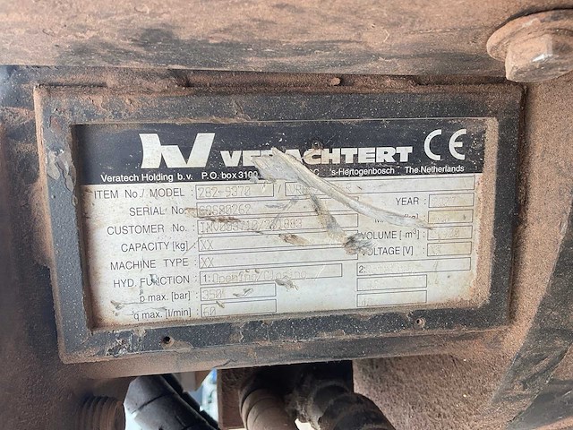 2007 verachtert 282-9370 sorteergrijper cw30 - afbeelding 8 van  8