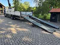 2007 volvo fe240 machinetransporter + hiab 111b-3 duo kraan vrachtwagen - afbeelding 14 van  19