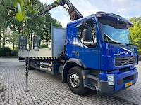 2007 volvo fe240 machinetransporter + hiab 111b-3 duo kraan vrachtwagen - afbeelding 15 van  19
