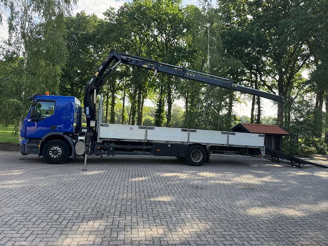 2007 volvo fe240 machinetransporter + hiab 111b-3 duo kraan vrachtwagen - afbeelding 18 van  19