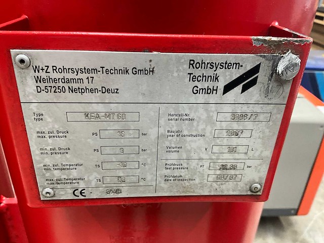 2007 w+z rohrsystem rea-mt 60 adsorptiedroger voor perslucht - afbeelding 3 van  11