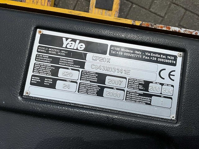 2007 yale mp20x elektrische palletwagen - afbeelding 5 van  13