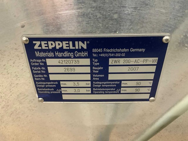 2007 zeppelin zwr 200-ac-pp-vr omleidingsklep - afbeelding 5 van  5