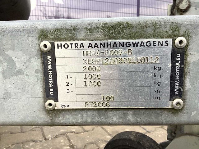 2008 - hotrarijs - pt 2006 - paardentrailer - afbeelding 6 van  14