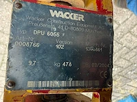 2008 - wacker - dpu 6055 6t met aanhanger - plate compactor - afbeelding 3 van  12