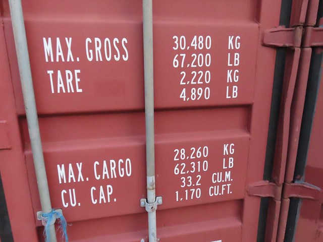 2008 - zeecontainer 20ft - afbeelding 1 van  5