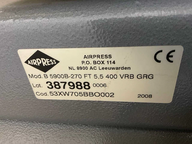 2008 airpress b5900-b luchtcompressor - afbeelding 6 van  6