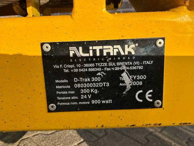 2008 alitrak d-track 300 mini dumper elektrisch - afbeelding 2 van  10