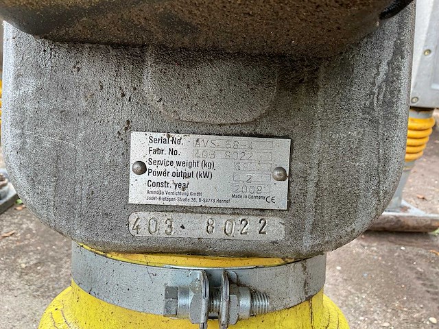 2008 ammann avs 68-4 trilstamper - afbeelding 5 van  5