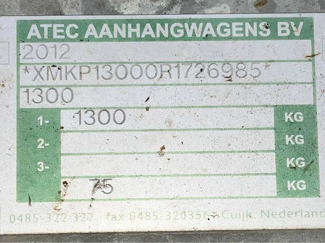 2008 atec / brouwer sm400l schaft aanhangwagen - afbeelding 7 van  15