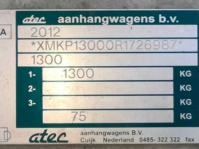 2008 atec / brouwer units sm400l schaft aanhangwagen - afbeelding 7 van  15