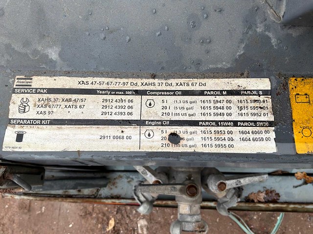2008 atlas copco as97 eurobox luchtcompressor - afbeelding 10 van  21