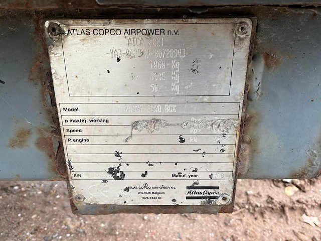 2008 atlas copco as97 eurobox luchtcompressor - afbeelding 14 van  21