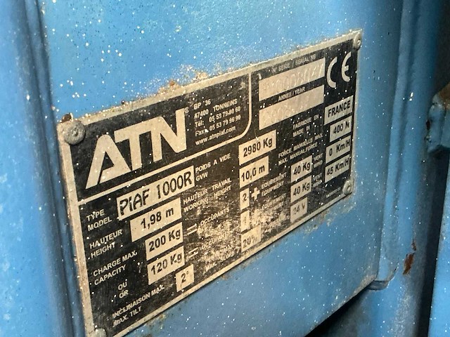 2008 atn piaf 1000r hoogwerker - afbeelding 5 van  13