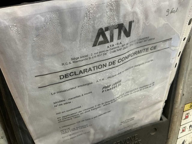 2008 atn piaf 1000r hoogwerker - afbeelding 5 van  14