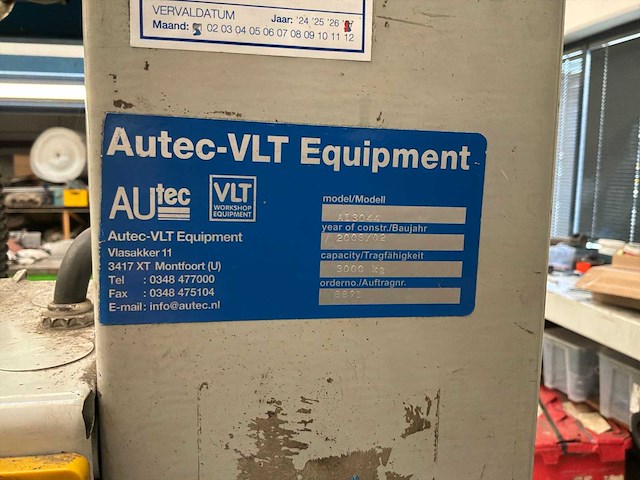 2008 autec 4-koloms hefbrug 3000kg - afbeelding 9 van  9