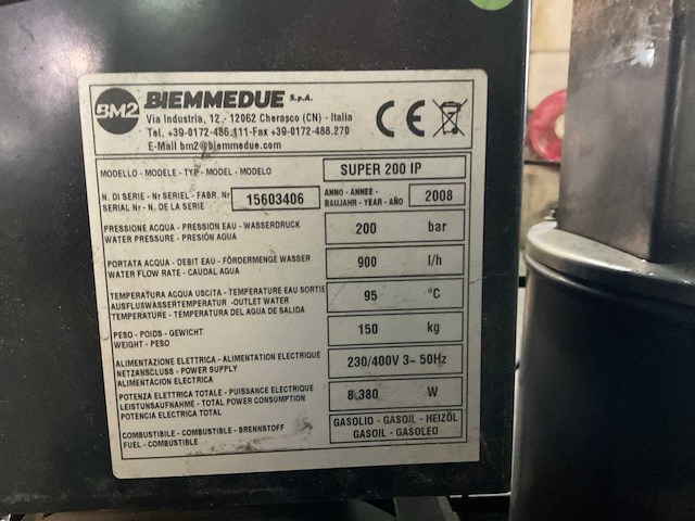 2008 bm2 super 200ip hogedrukreiniger - afbeelding 8 van  8