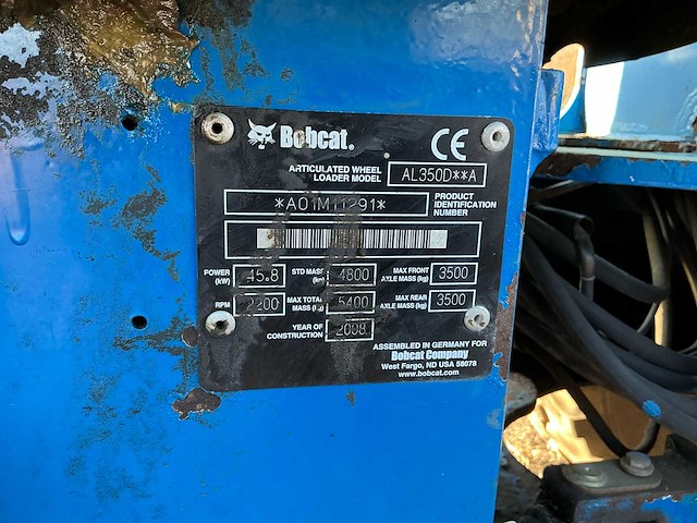 2008 bobcat al350 shovel - afbeelding 19 van  27