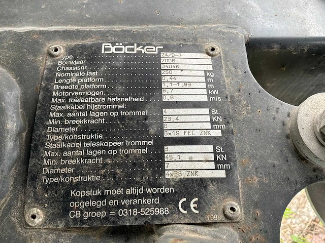2008 böcker 24/0-7 verhuislift - afbeelding 5 van  15