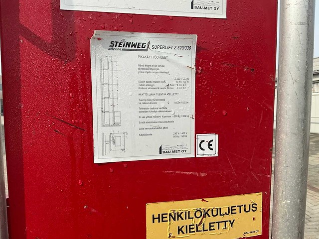 2008 bocker superlift z320 bouwlift - afbeelding 4 van  12