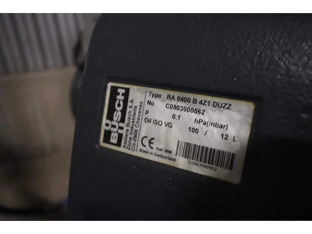 2008 busch r5 ra0400 b vacuümpomp - afbeelding 4 van  4