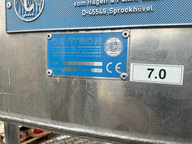 2008 cavitron 1005s007 aluminium silo - afbeelding 4 van  12