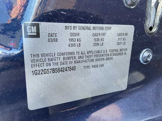 2008 chrysler pontiac g6 personenauto - afbeelding 5 van  13