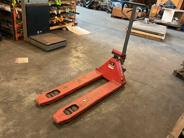 2008 climax pm20w hand hydraulische palletwagen met weegsysteem - afbeelding 1 van  6