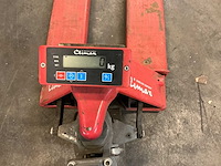 2008 climax pm20w hand hydraulische palletwagen met weegsysteem - afbeelding 5 van  6