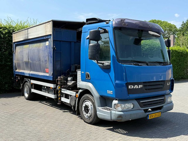 2008 daf lf vrachtwagen met hiab autolaadkraan - afbeelding 6 van  41