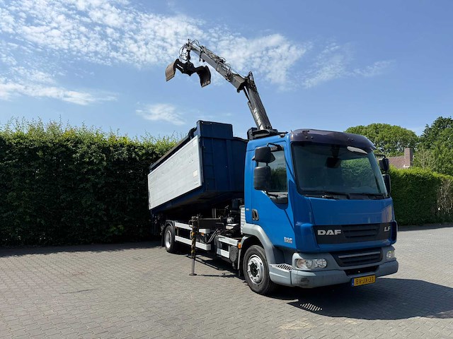 2008 daf lf vrachtwagen met hiab autolaadkraan - afbeelding 24 van  41