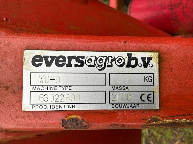 2008 evers wd-9 woeler/cultivator - afbeelding 3 van  11