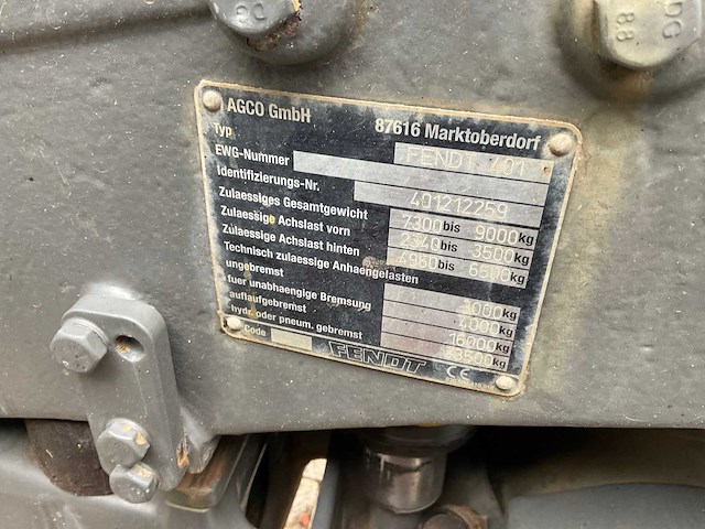 2008 fendt 412 vario tms vierwielaangedreven landbouwtractor - afbeelding 37 van  42
