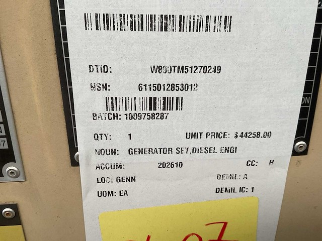 2008 fermont mep-831a stroomgenerator - afbeelding 2 van  11