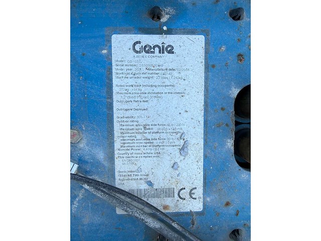 2008 genie gs 1532 hoogwerker - afbeelding 13 van  20