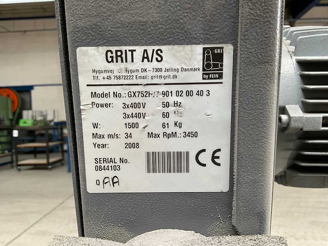 2008 grit gx 752h bandslijpmachine - afbeelding 4 van  4