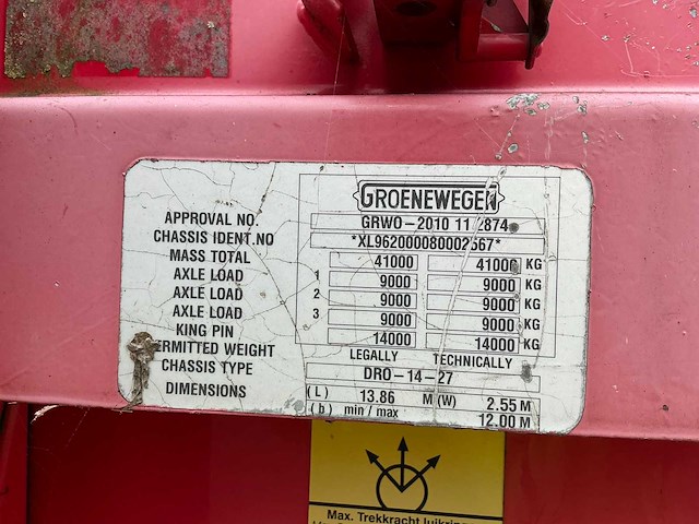 2008 groenewegen dro-14-27 ok-32-nf oplegger - afbeelding 10 van  30