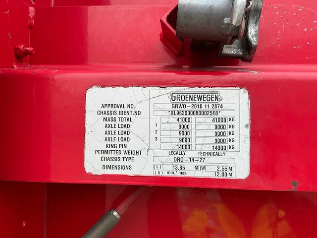 2008 groenewegen dro-14-27 oplegger - afbeelding 10 van  27