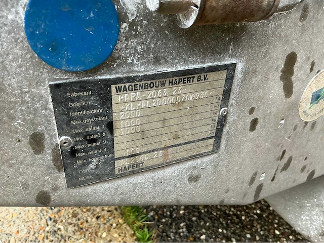 2008 hapert aanhangwagen - afbeelding 5 van  8