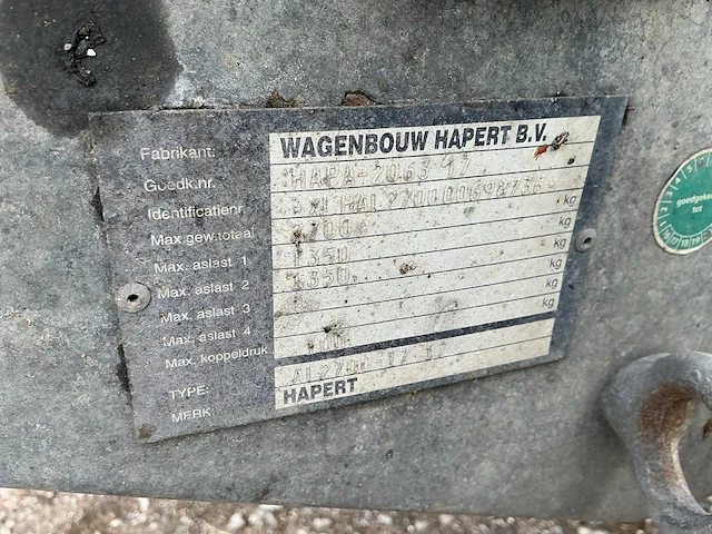 2008 hapert al aanhangwagen - afbeelding 17 van  18