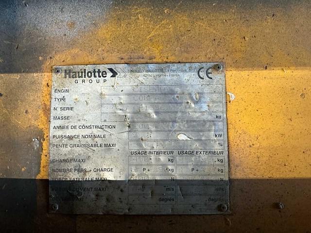 2008 haulotte compact 10 hoogwerker - afbeelding 7 van  15